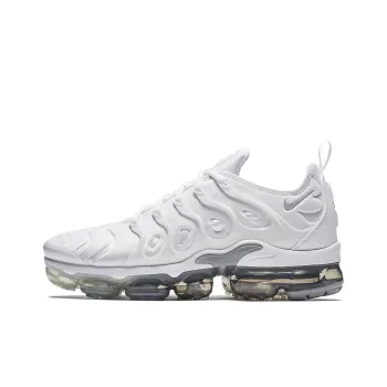 Nike Air VaporMax Plus Anti Slip Wear Resistant Low Top Casual Running Shoes Men's White