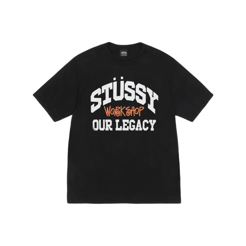 Stussy X Our Legacy Work Shop Collegiate Pigment Dyed Tee-0