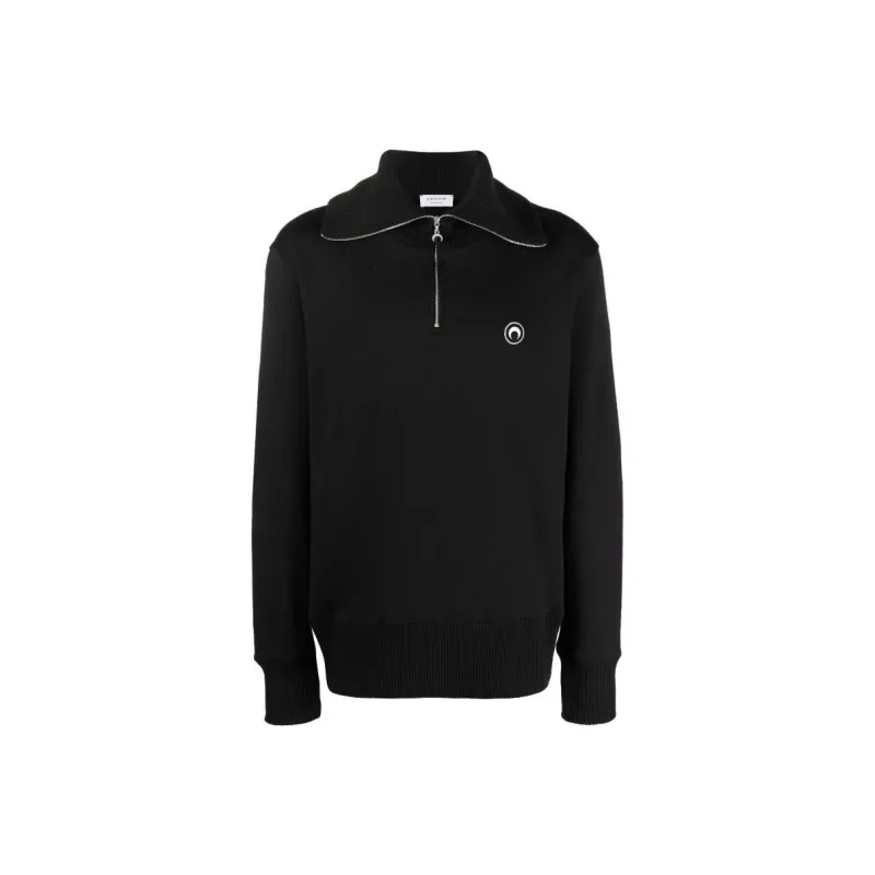Marine Serre Sweatshirt Men's Black-0