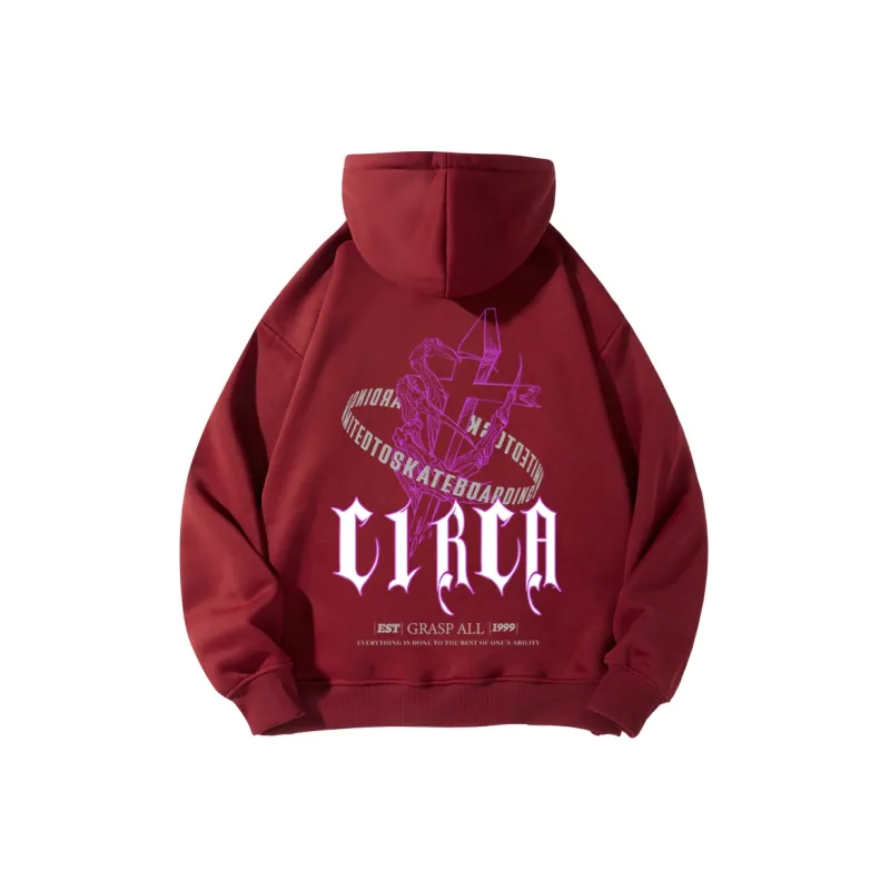 C1RCA American Luxury Streetwear Vintage Cross Letter Logo Print Sweatshirt Unisex-6