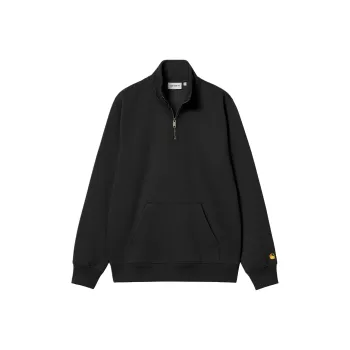 Carhartt WIP SS24 Chase Neck Zip Sweat Sweatshirt Men's Black