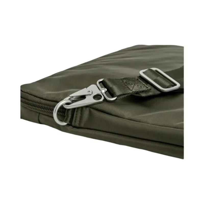 ARKET Polyamide Shoulder Bag, Crossbody Bag Unisex Black/Khaki Green-8
