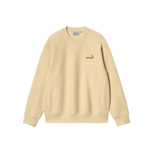 Carhartt WIP American Script SweatLLR SweatLLR Men's Light Khaki
