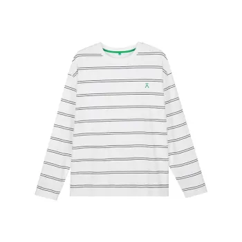 ACMEITEM T Shirt Unisex Kohlrabi White Stripes