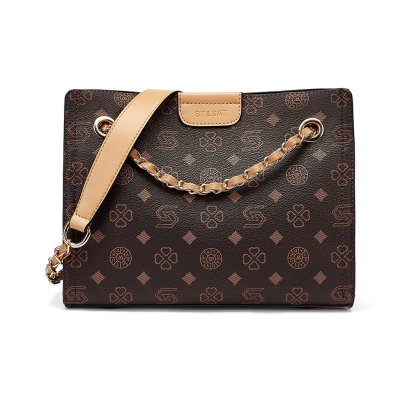ST&SAT Synthetic Leather Shoulder Bag Women's Multicolor-2
