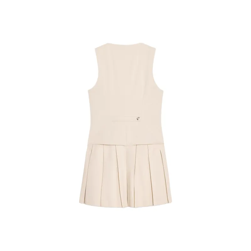 ZARA Sleeveless Dress Women's Light Beige-1
