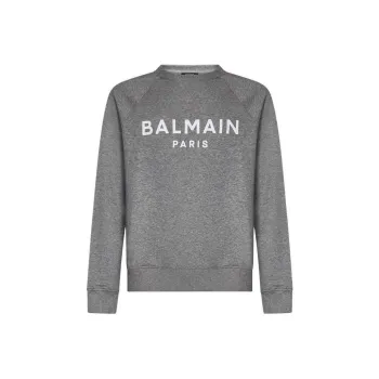 BALMAIN Sweatshirts Men Gray