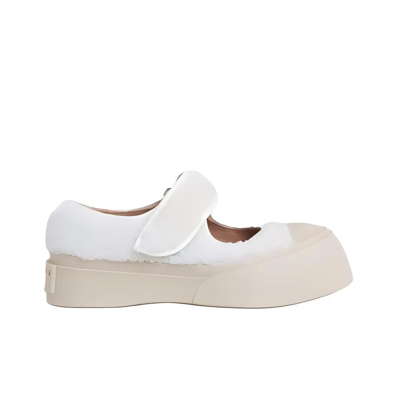 MARNI Pablo Platform Stylish Skateboarding Shoes Women's White Year Of The Rabbit Limited-1