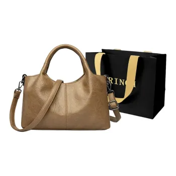 BRINCH PU Handheld Bag Crossbody Bag Shoulder Bag Handbag Regular Women's Black/Coffee/Apricot