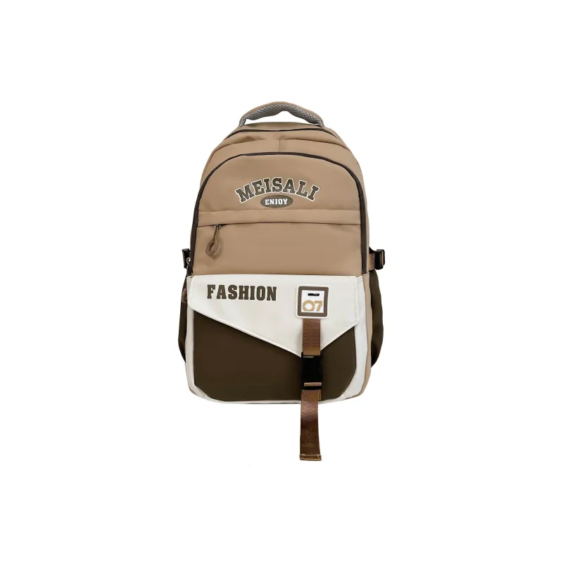 Tong Tong Rabbit Nylon Backpack Unisex Khaki \ Blue & Red \ Yellow Brown \ White & Green \ Black-0