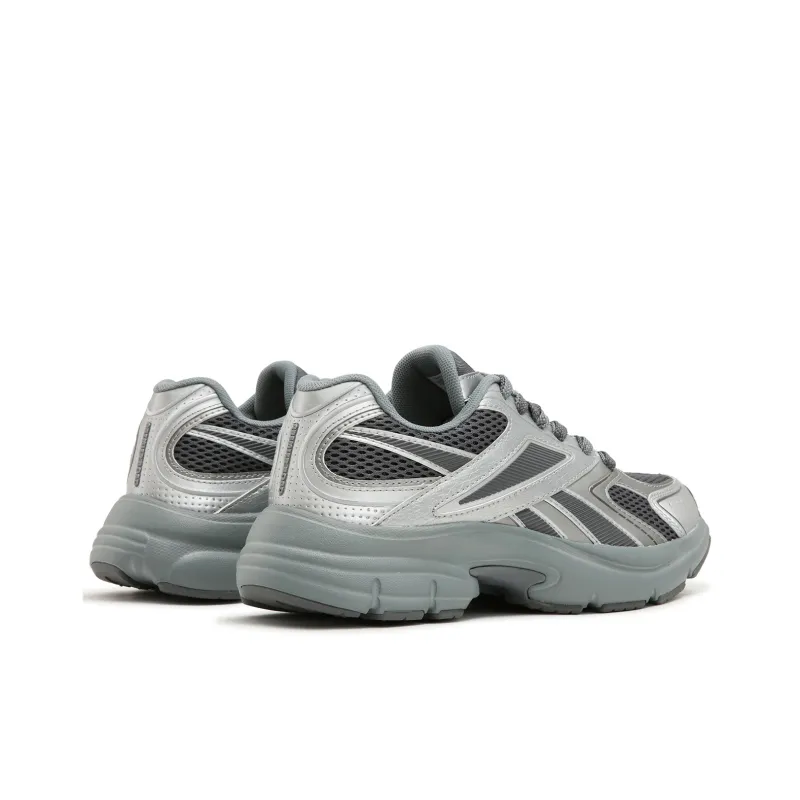 Reebok Anti Slip Wear Resistant Low Top Running Shoes Unisex Black Silver-2