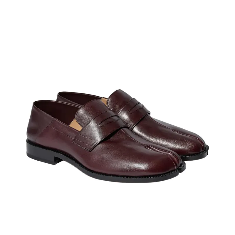 Maison Margiela Tabi Casual Shoes Men's Burgundy-3