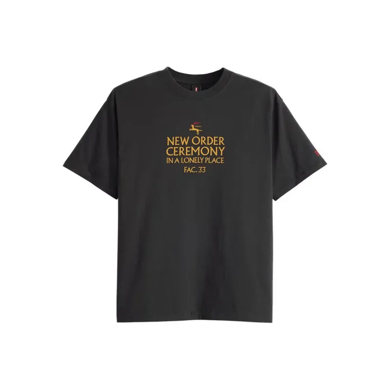 Levis New Order Collaboration T-Shirts Unisex Black-0