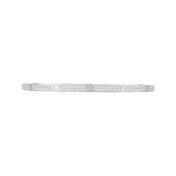 CARTIER 18K White Gold Bangles Unisex White Gold