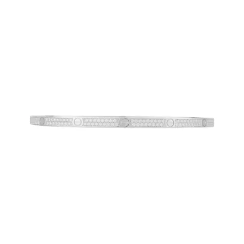 CARTIER 18K White Gold Bangles Unisex White Gold