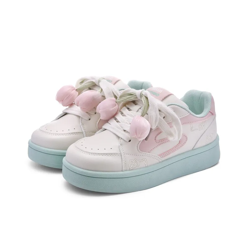 Lovely You Lightweight Slip Resistant Breathable Low Top Skateboard Shoes Women's-17
