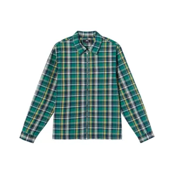Stussy Classic Zip Up Plaid Shirt