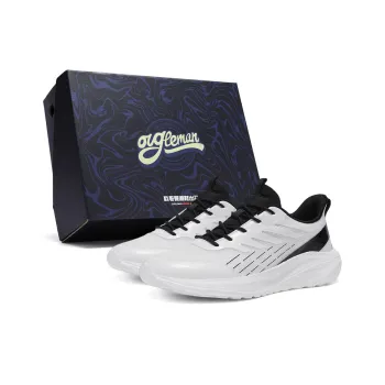 OUGLEMEN Cushioning Coverage, Rebound, Lightweight, Breathable, Slip Resistant Low Top Casual Shoes Men's Box