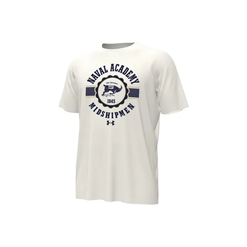 Under Armour CollegiateGameday Heavyweight Performance Cotton Oversized T-Shirt Men's White-0