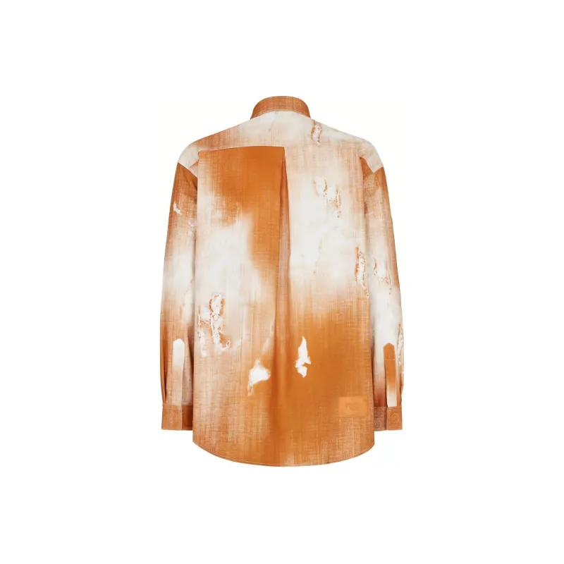 FENDI Shirts Men Orange-1