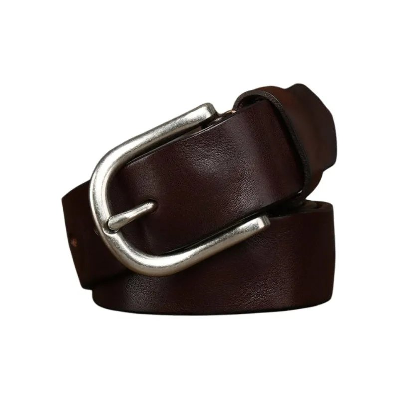 JEANSWEST Cow Leather Belts Men's 3.7CM-3