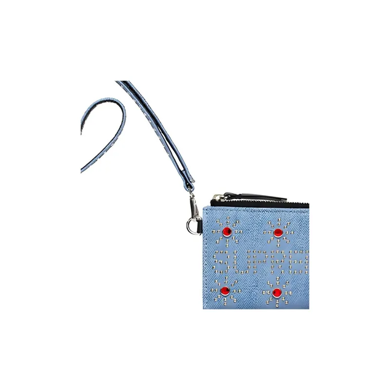 Supreme Cow Leather Wallet Regular Unisex Denim Blue-3