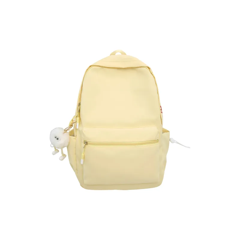 Single Warehouse Nylon Backpack Large Size Unisex Green/White/Black/Yellow/Pink-8