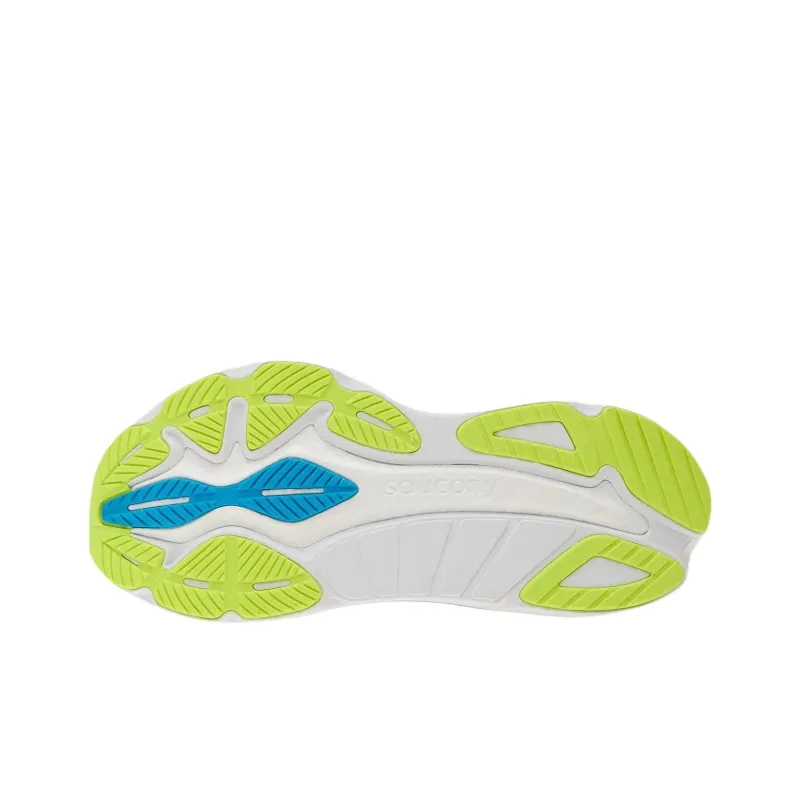 Saucony Hurricane 24 Anti Slip Wear Resistant Low Top Running Shoes Men's Blue Green-5