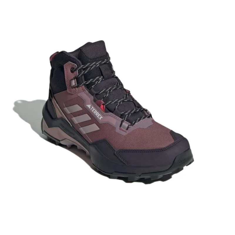 Adidas Terrex Ax4 Anti Slip Wear Resistant Mid Top Hiking Shoes Women's Red-2