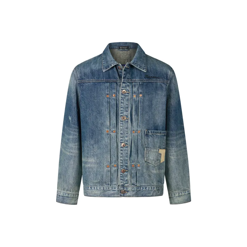 Maserati Denim Jacket Unisex Blue-1