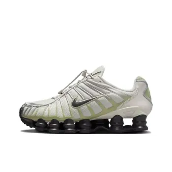 Nike Shox TL Series Anti Slip Wear Resistant Low Top Running Shoes Women's Beige Green