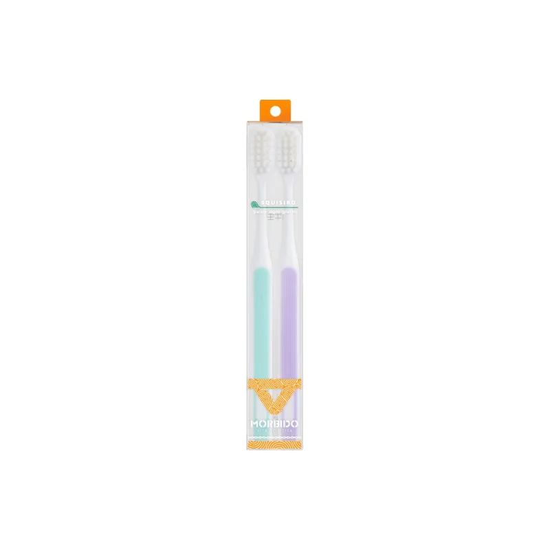XIAONIULIXIANJI 2 Pcs Set Toothbrush Soft Bristles Supermarket Set Large Brush Hole High Density Couple Toothbrush-5
