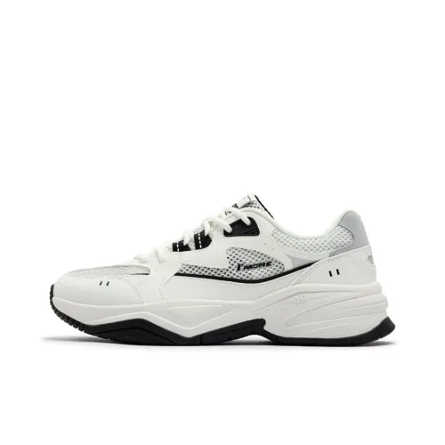 361° Sailing Series Breathable And Wear resistant Low Top Chunky Sneakers Men's White Black