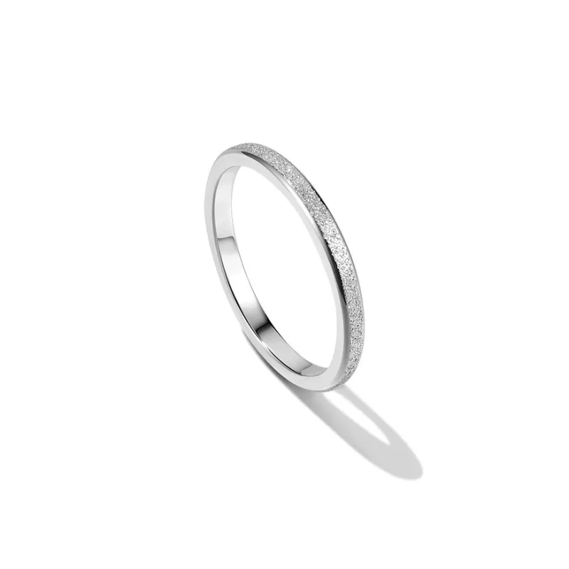 DODOGOGO Titanium Steel Rings Women's Silver, Packaging-4