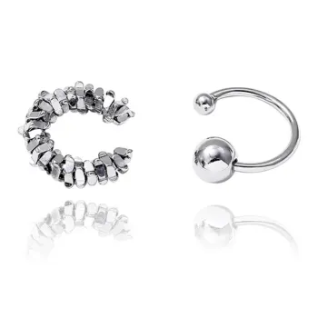 QIANFANGDAHUANGYE Titanium Steel Clip On Earrings Women's