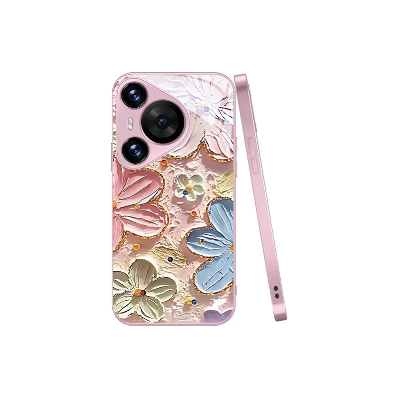 MSMF Glass Material Phone Cases Compatibility With Huawei/HUAWEI/MATE60/70/PURA70PRO/P30/P60/NOVA12/11SE/13 Refreshing-4