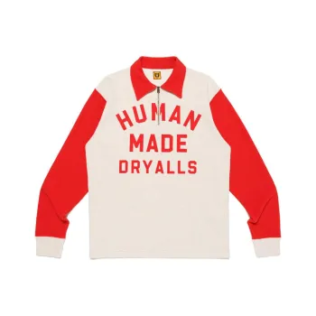HUMAN MADE Zip Up Long Sleeve T Shirt