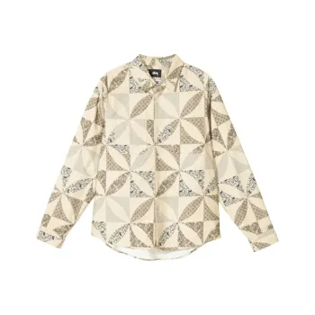 Stussy Quilt Pattern Shirt