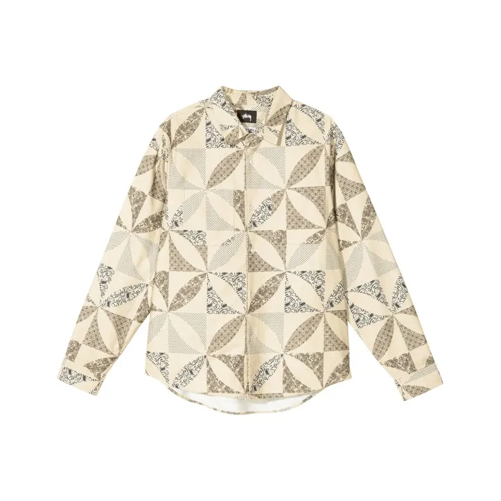 Stussy Quilt Pattern Shirt-0