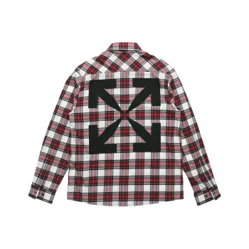 OFF WHITE Allover Check Flannel Arrow Shirt