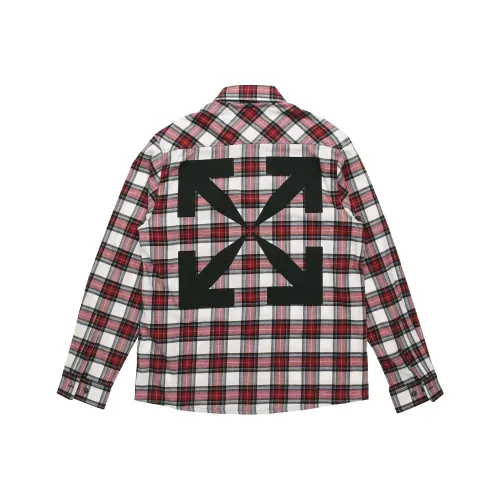 OFF WHITE Allover Check Flannel Arrow Shirt