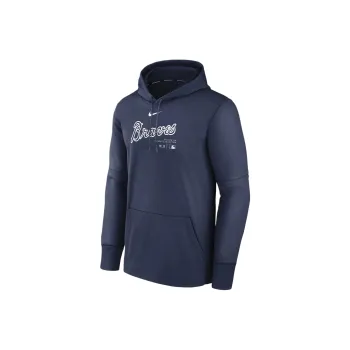 Nike Atlanta Braves Authentic Collection Practice Men's Nike Therma Mlb Pullover Hoodie