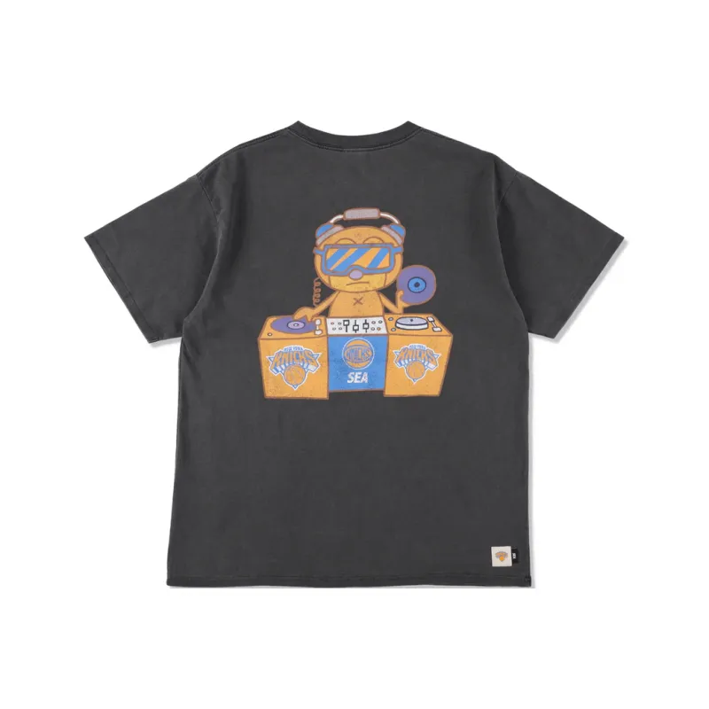 Nba X WIND AND SEA NBA X PARAPPA THE RAPPER Collaboration T-Shirts Unisex Black-0
