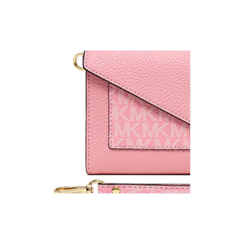 MICHAEL KORS Jet Set Item Artificial Leather Wallets Clutches Women's Pink-3