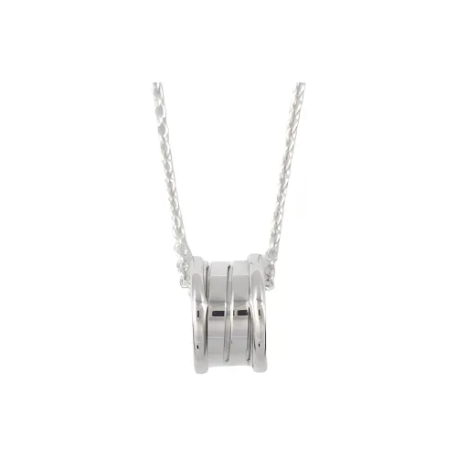 BVLGARI 2010s 18K White Gold B Zero1 Necklace