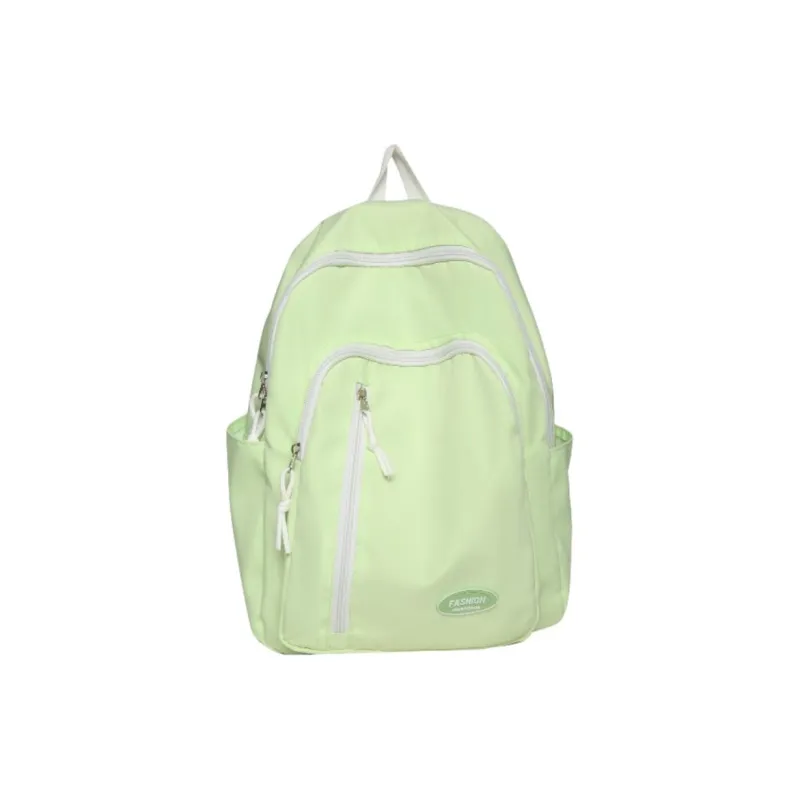 URBAN FOREST Nylon Backpack Unisex Light Yellow/Light Green/Ivory/Black-6