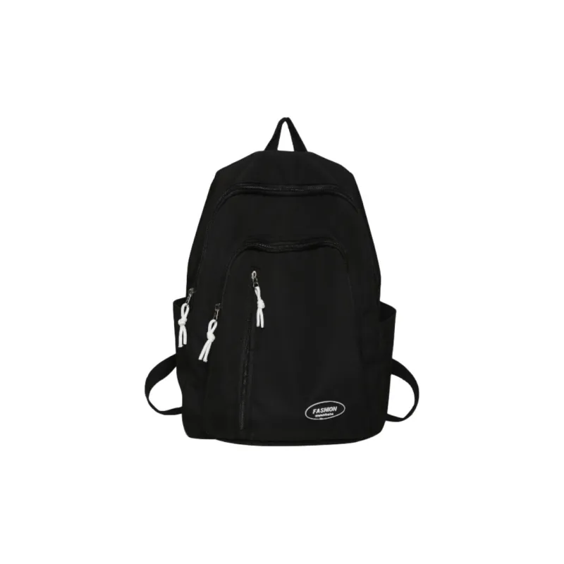 URBAN FOREST Nylon Backpack Unisex Light Yellow/Light Green/Ivory/Black-18