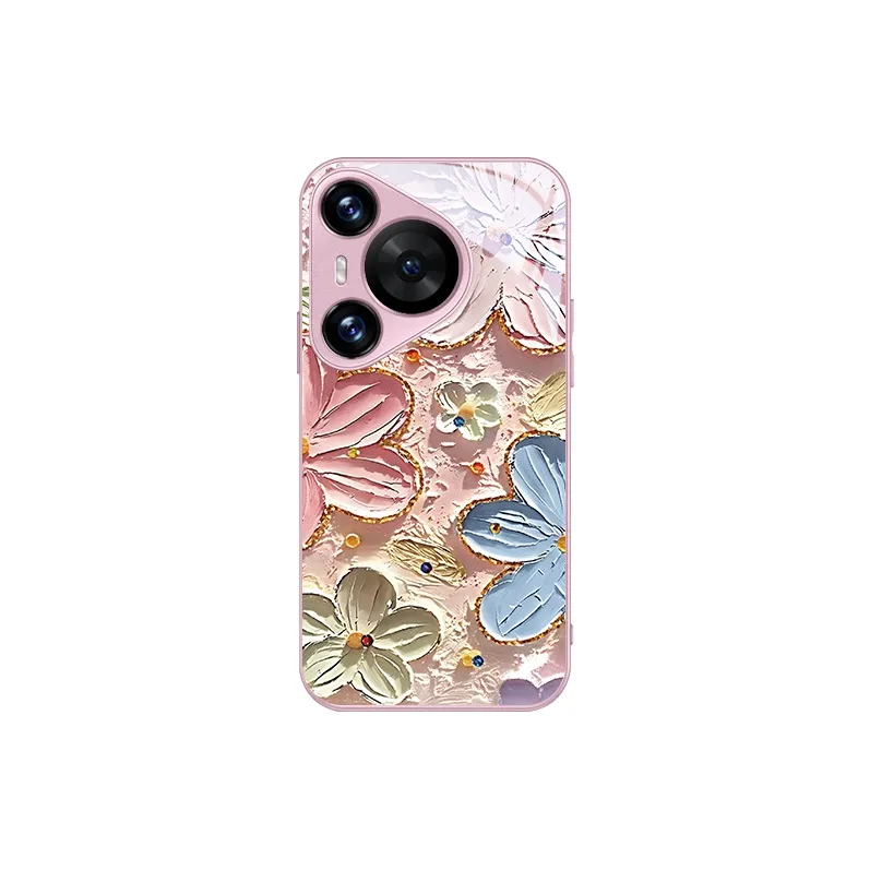 MSMF Glass Material Phone Cases Compatibility With Huawei/HUAWEI/MATE60/70/PURA70PRO/P30/P60/NOVA12/11SE/13 Refreshing-3