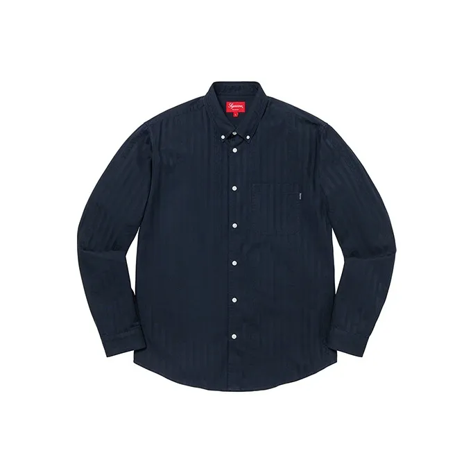 Supreme Jacquard Stripe Twill Shirt-3