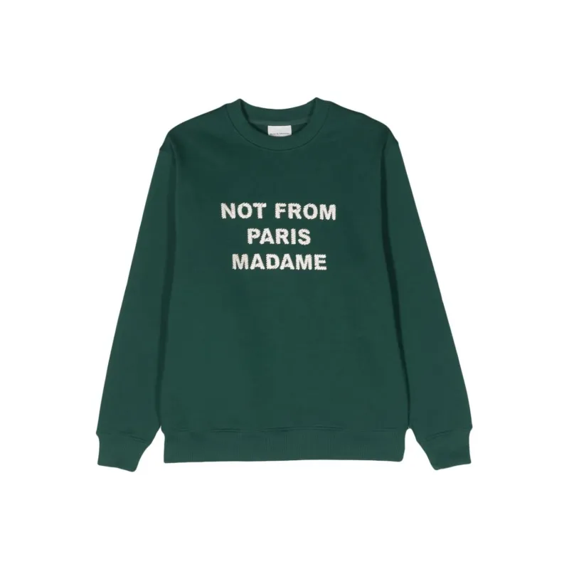 DROLE DE MONSIEUR Long Sleeved Crewneck Sweatshirt-0